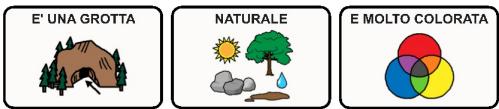 PCS frase: E' UNA GROTTA NATURALE E MOLTO COLORATA